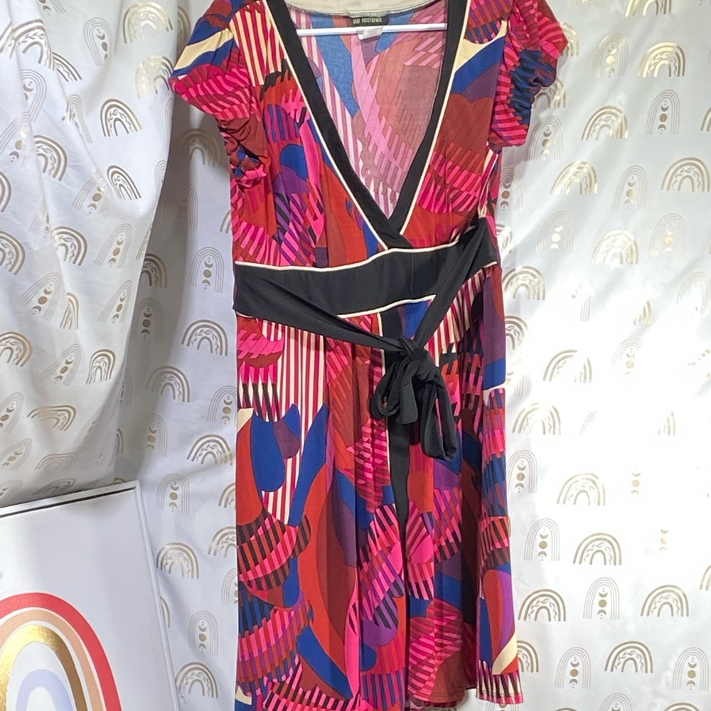 Jodi Kristopher Multicolor Patterned Dress